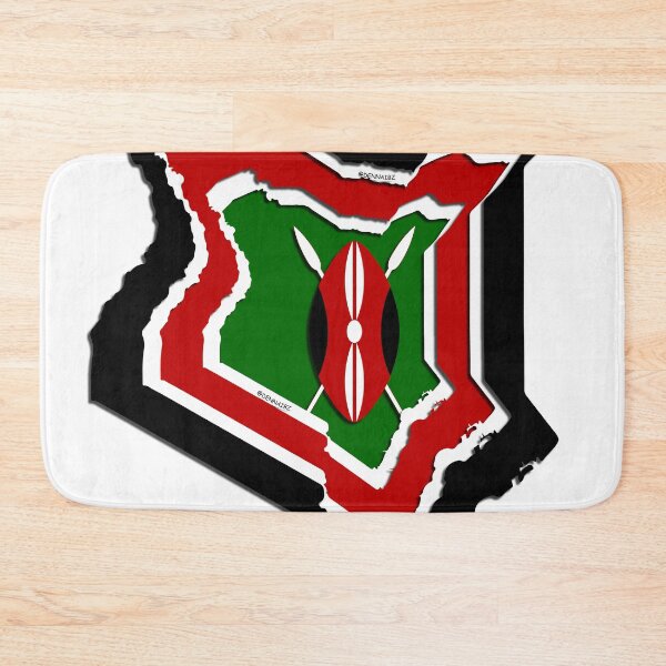 Item preview, Flag Map Of Kenya designed and sold by dennaibz.