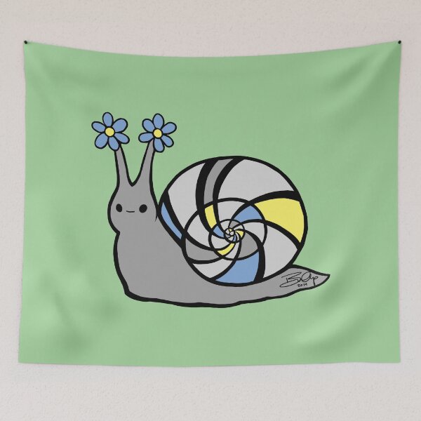 Item preview, White Tiger Snail designed and sold by biimyselfandi.