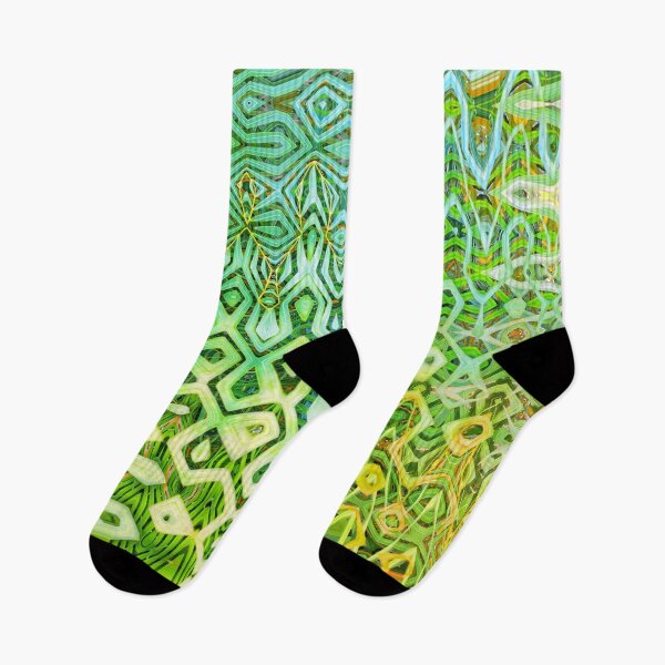 Item preview, Abstract Tropical Vibes Tropicalcore Aesthetic in Green and Yellow Shades 3 of 4 designed and sold by Beachy.