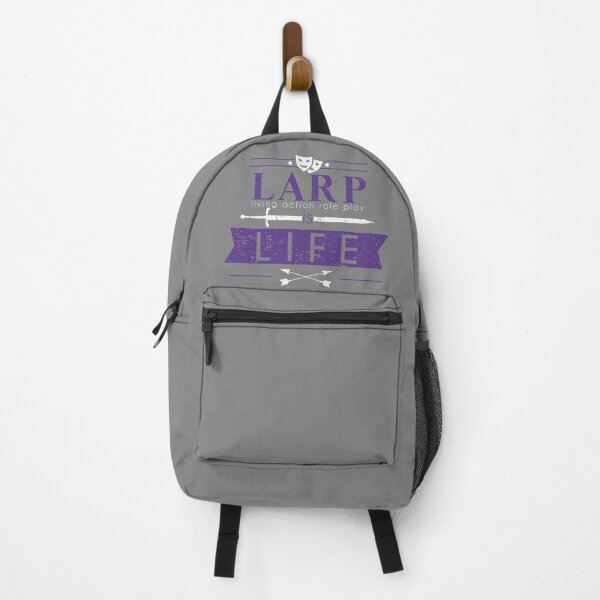 Item preview, LARP is Life - gray / purple designed and sold by The Malva Glyphs.