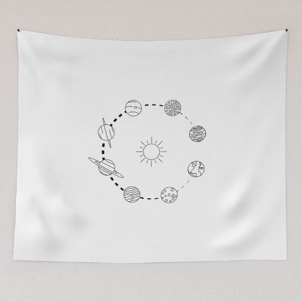 Item preview, The Solar System (BLACK DESIGN) designed and sold by EleannaInSpace.