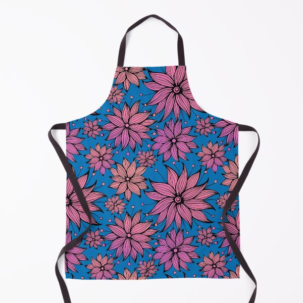 Item preview, Elegant Classy Hot Pink & Blue floral abstract Pattern designed and sold by Sandy Richter.