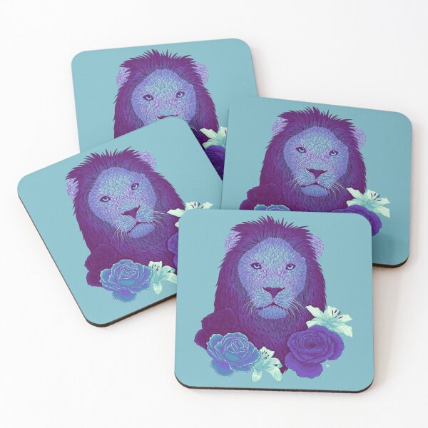 Item preview, Purple Floral Lion designed and sold by Melancholy Wolf.