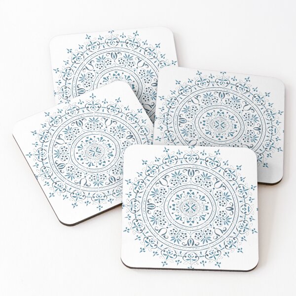 Artikelvorschau, Hübscher blauer Kaleidoskopentwurf entworfen und verkauft von Melissa Renee.