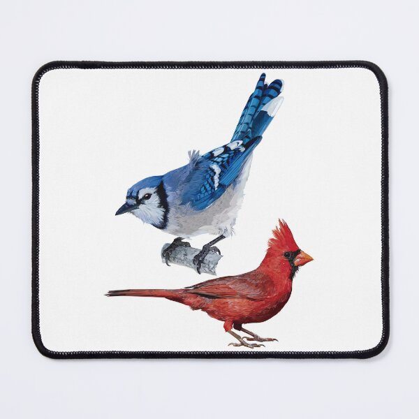 Item preview, The northern cardinal and the blue jay, designed and sold by obscurite.