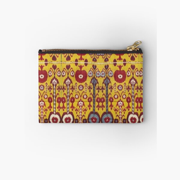 Item preview, Pomegranate flowers variations. Classical ancient a Uzbek ikat authentic patterns  designed and sold by LeFabriqueOuz.