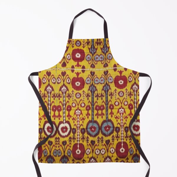 Item preview, Pomegranate flowers variations. Classical ancient a Uzbek ikat authentic patterns designed and sold by LeFabriqueOuz.