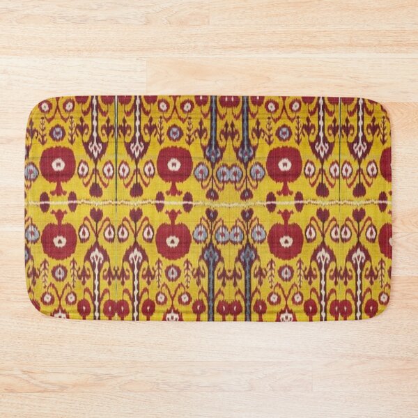 Item preview, Pomegranate flowers variations. Classical ancient a Uzbek ikat authentic patterns  designed and sold by LeFabriqueOuz.