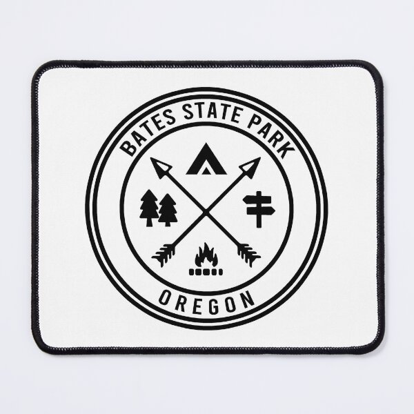 Item preview, Bates State Park Oregon BW Heraldic Logo designed and sold by VanyaKar.
