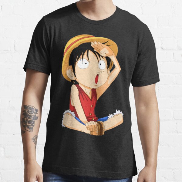 One Piece Monkey D. Luffy Chest Scar T-Shirt Essential T-Shirt Sticker for  Sale by Hendersoneuber