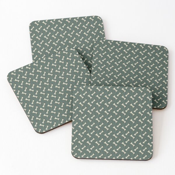 Item preview, Dog bones sage green dust and scratch designed and sold by Gayle McCabe.