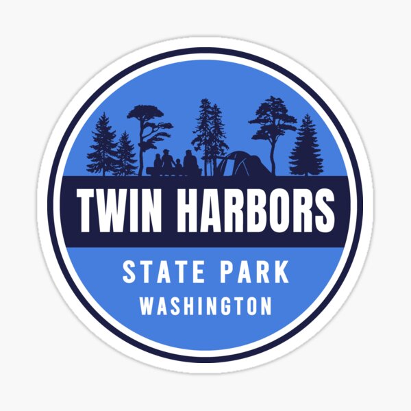 "Twin Harbors State Park WA Family Logo" Sticker for Sale by VanyaKar Redbubble