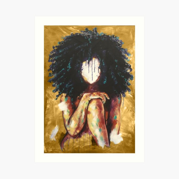 Naturally I GOLD Art Print