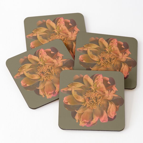 Item preview, Golden peony flower designed and sold by Kabira77.