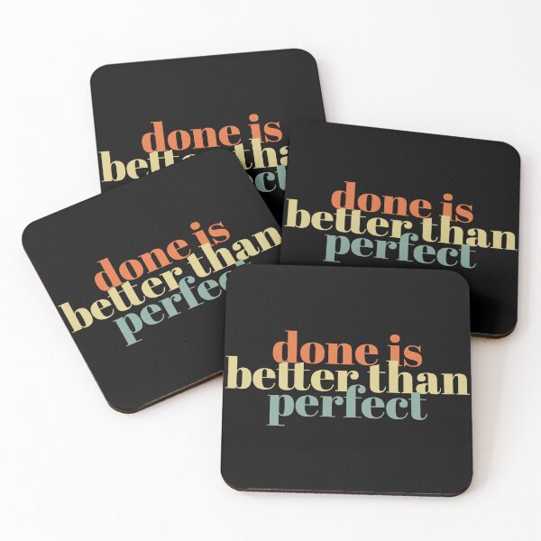Item preview, Done is better than perfect, gift for a perfectionist designed and sold by KOURCHAL ART.