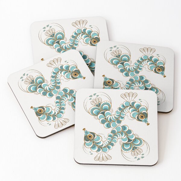 Item preview, Chimera Peacock Seahorse - Linen Color designed and sold by Elisa Yinh Creative.