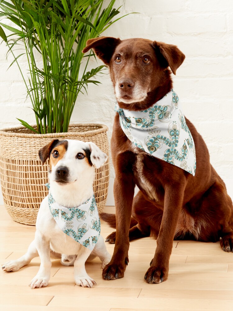 Linen dog hot sale bandana