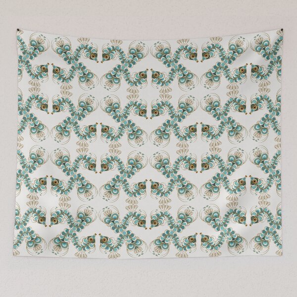 Item preview, Chimera Peacock Seahorse - Linen Color designed and sold by Elisa Yinh Creative.