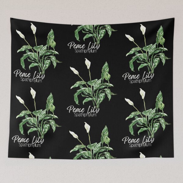 Item preview, Peace Lily Spathiphyllum House Plant Green Design designed and sold by EarthArtDesigns.
