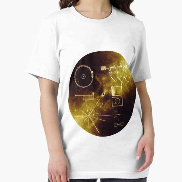 Artikel-Vorschau von Die goldene Schallplatte der Voyager!, designt und verkauft von Nikki SpaceStuffPlus.