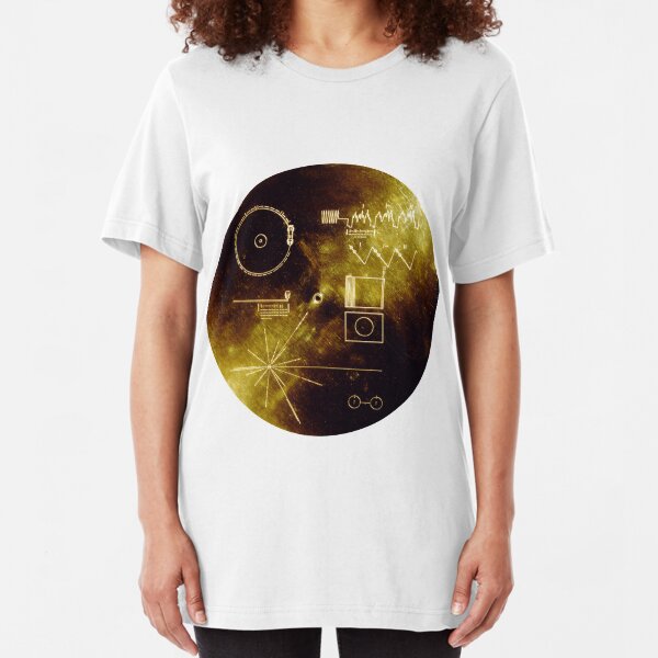 The Voyager Golden Record! Slim Fit T-Shirt