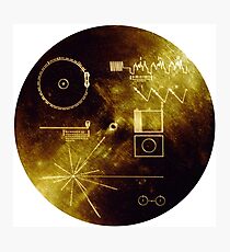 The Voyager Golden Record! Photographic Print