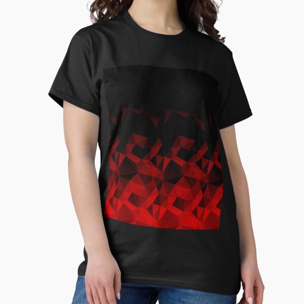 Item preview, Abstract polygonal pattern .Red, black triangles. designed and sold by marinaklykva.