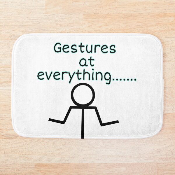 Item preview, Gestures at everything  designed and sold by RetroPalmTree.