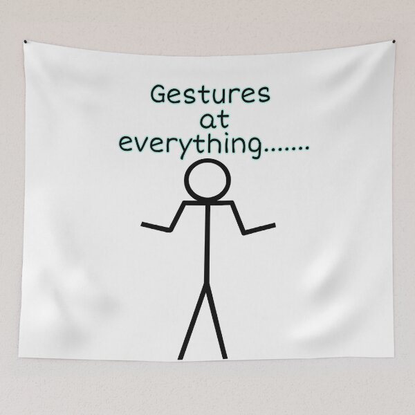 Item preview, Gestures at everything  designed and sold by RetroPalmTree.