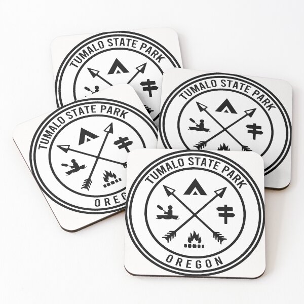Item preview, Tumalo State Park Oregon BW Heraldic Logo designed and sold by VanyaKar.