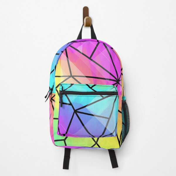 Item preview, Rainbow Bright Pastel Triangle Geometric Pattern designed and sold by FlakeyBiscuit3.