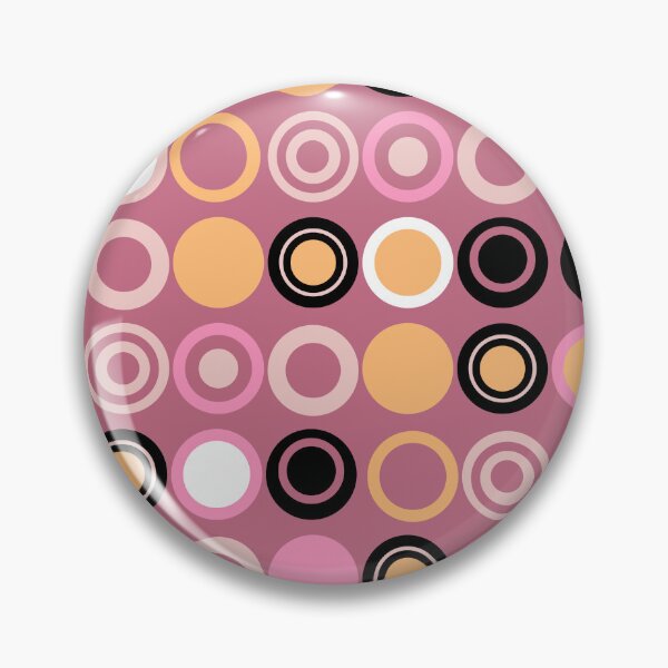 Item preview, 70s inspired Pink Retro Circles designed and sold by 247vibes.