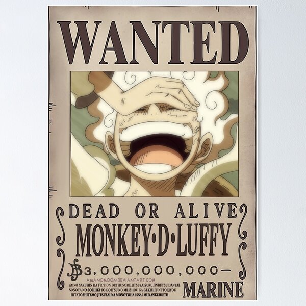 Luffy Bounty Posters for Sale