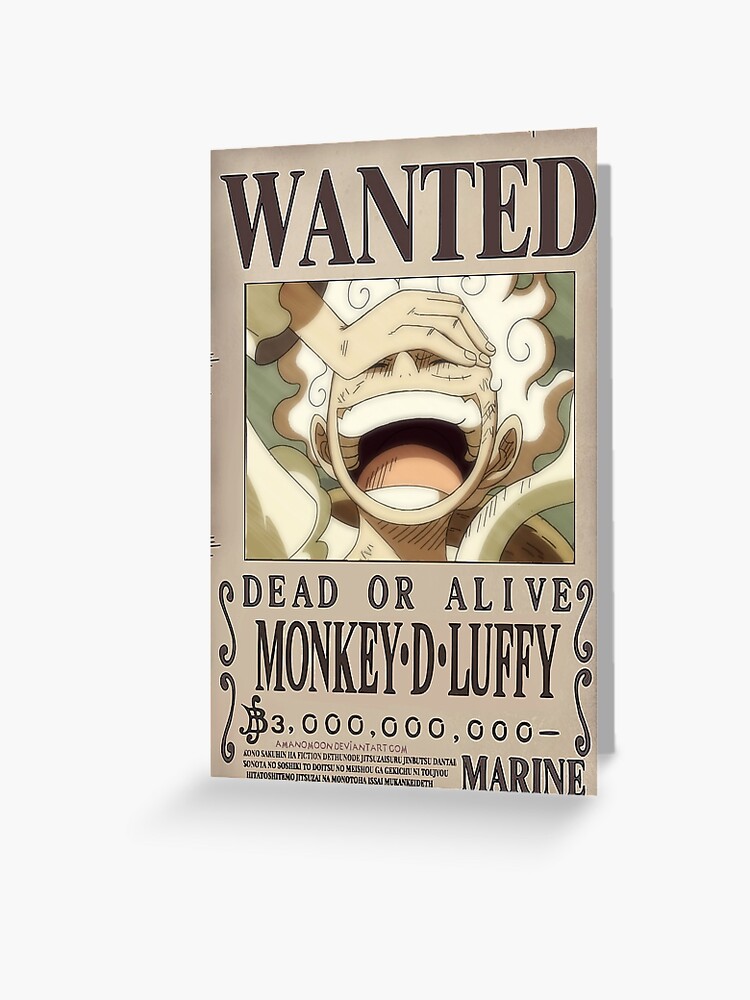 Luffy 5one Piece Gear 5 Wanted Posters - Luffy Zoro Buggy Kraft