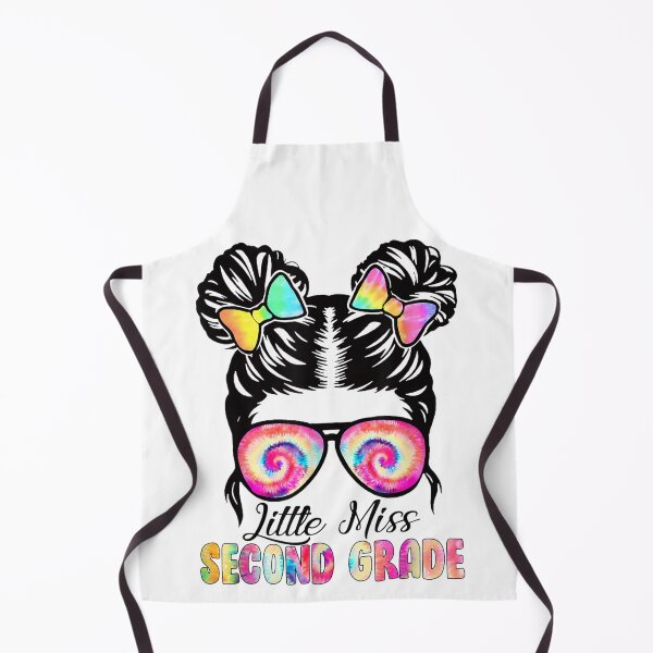 Aperçu de l'œuvre Little Miss Seconde Grade Back To School Messy Bun Tie dye pour les filles créée et vendue par anes18.