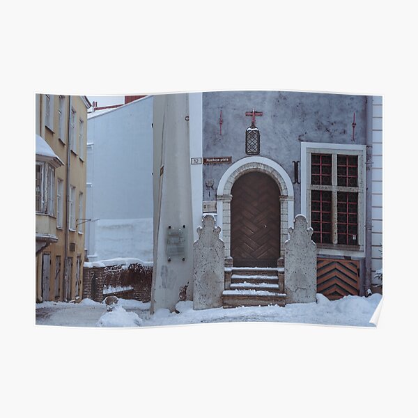 Tallinn sous la neige Poster