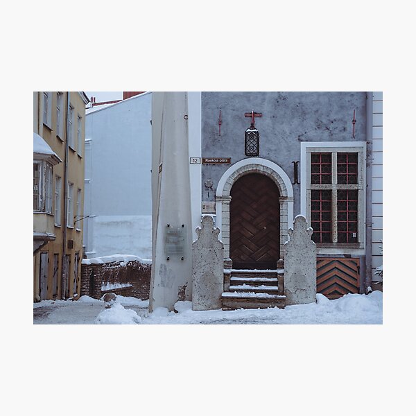 Tallinn under the snow Photographic Print