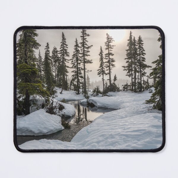 Item preview, Creek Running Through A Snowy Pine Forest designed and sold by Taceo10.