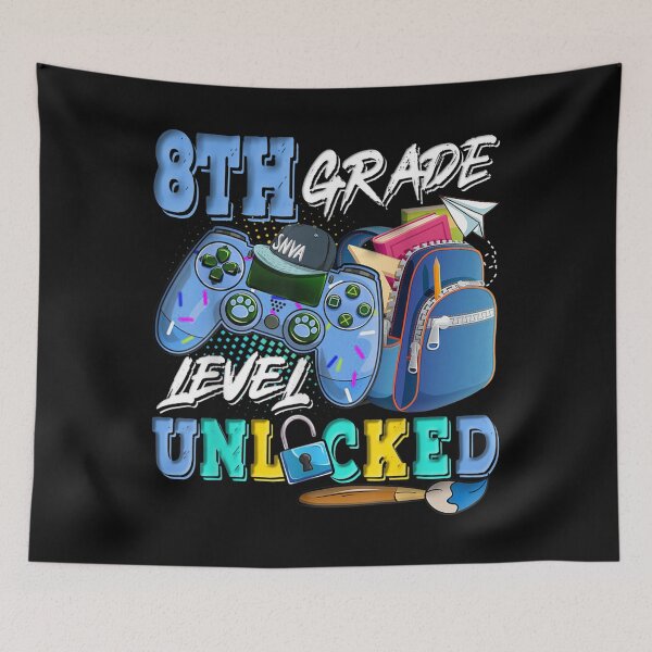 Item preview, 8th Grade Level Unlocked Back To School For Boys designed and sold by anes18.