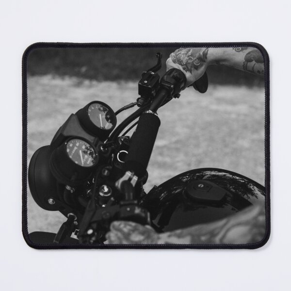 Item preview, Black and white cafe racer motocycle, art, classic and vintage designed and sold by Mokastro.