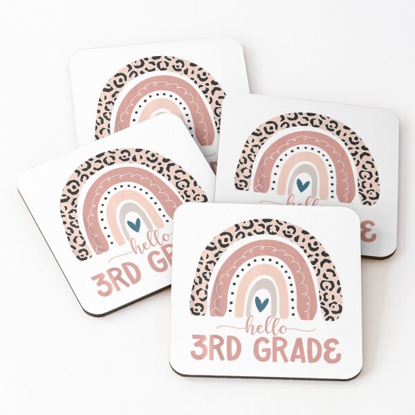 Item preview, Hello 3rd Grade Teacher Leopard Rainbow Back To School designed and sold by anes18.