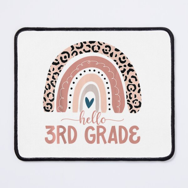 Item preview, Hello 3rd Grade Teacher Leopard Rainbow Back To School designed and sold by anes18.