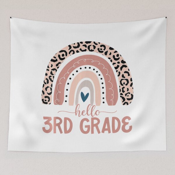 Item preview, Hello 3rd Grade Teacher Leopard Rainbow Back To School designed and sold by anes18.