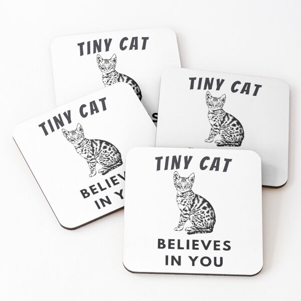 Item preview, Tiny Cat Believes In You, Bengal Cat designed and sold by RoySqrali.