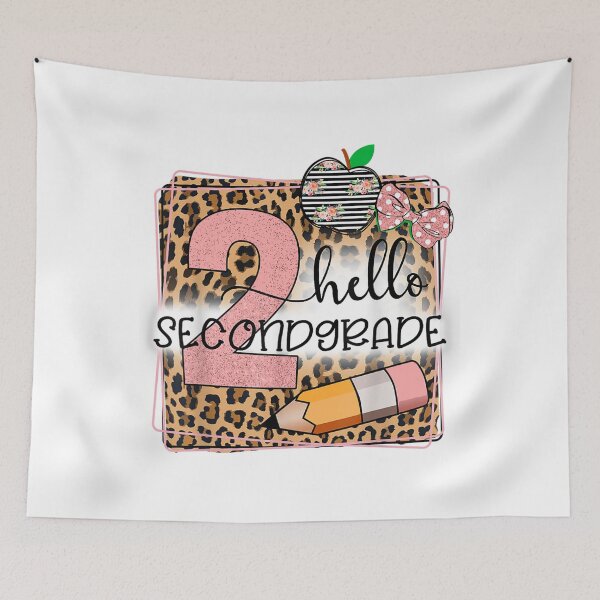 Item preview, Hello Second Grade Leopard print 2nd Grade Back To School  designed and sold by anes18.