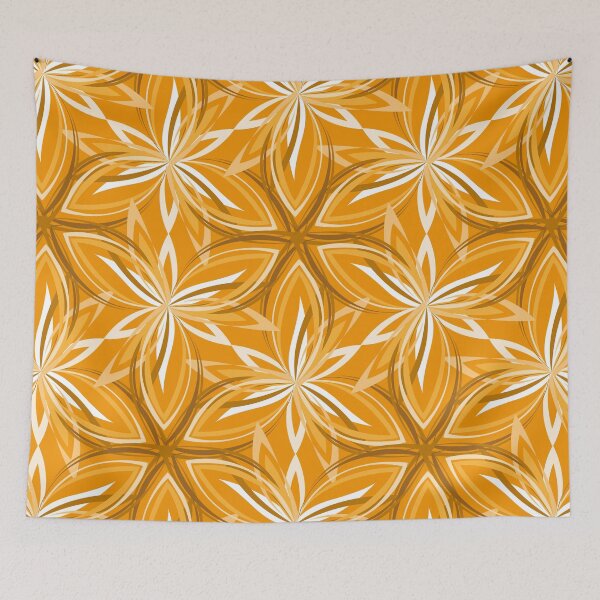Item preview, abstract petals - orange monochrome designed and sold by kobyakov.