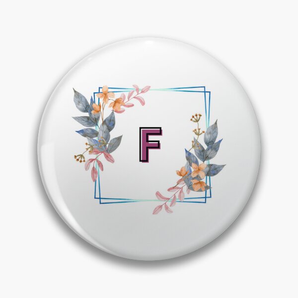 Artikelvorschau, Anfängliches F-Blumen-Design, Monogramm mit Blumen, erste Geschenke für Her- entworfen und verkauft von bartdesigner.