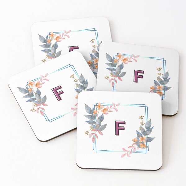 Item preview, Initial F Flowers Design, Monogram with Flowers, Initial Gifts for Her- designed and sold by bartdesigner.