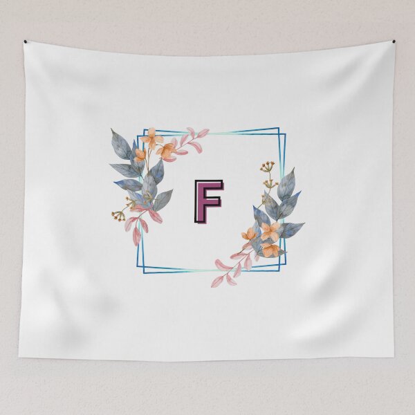 Artikelvorschau, Anfängliches F-Blumen-Design, Monogramm mit Blumen, erste Geschenke für Her- entworfen und verkauft von bartdesigner.