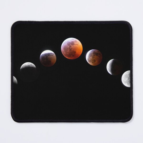 Item preview, The many phases of a lunar eclipse designed and sold by LibbyHenderson.